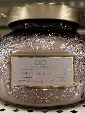 Coconut Milk & Patchouli Jar Candle — Beige